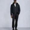 Original Ballistic Shearling Trim Bomber Jacket