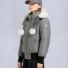 Original Debbie Shearling Trim Bomber Jacket