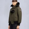 Original Debbie Shearling Trim Bomber Jacket