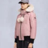 Original Debbie Shearling Trim Bomber Jacket
