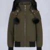 Original Debbie Shearling Trim Bomber Jacket