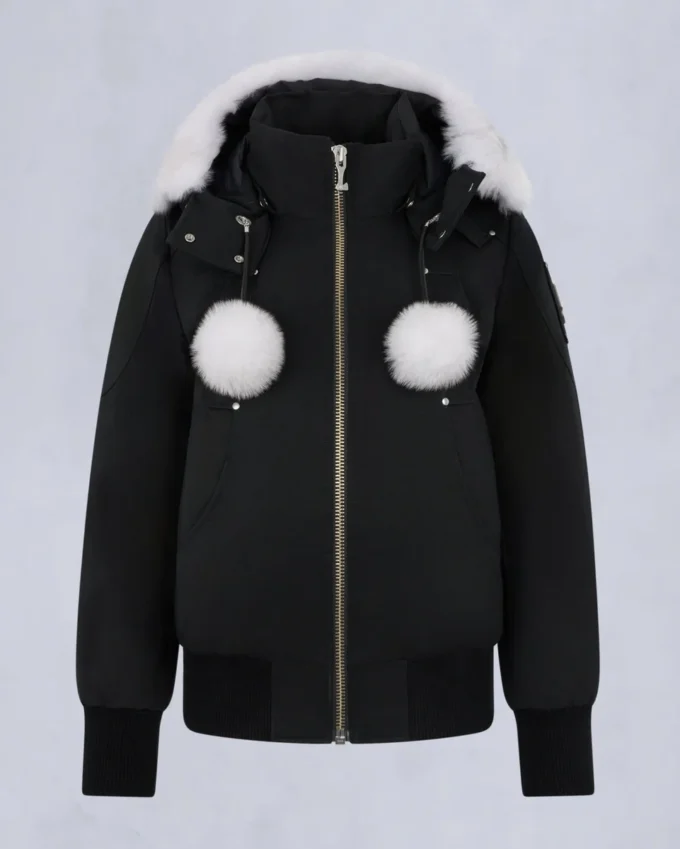 Original Debbie Shearling Trim Bomber Jacket