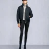 Original Debbie Shearling Trim Bomber Jacket