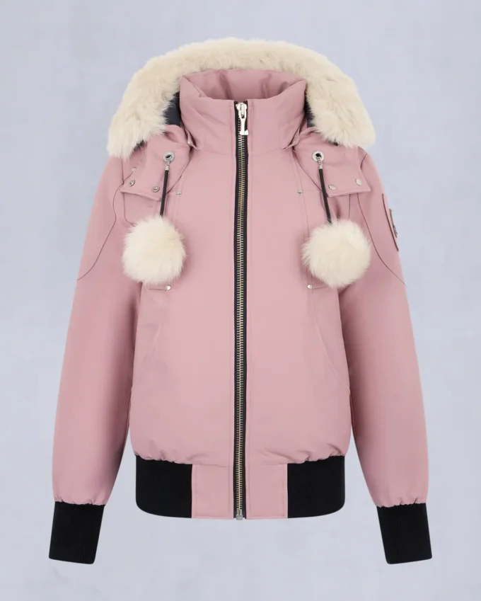 Original Debbie Shearling Trim Bomber Jacket