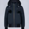 Original Debbie Shearling Trim Bomber Jacket